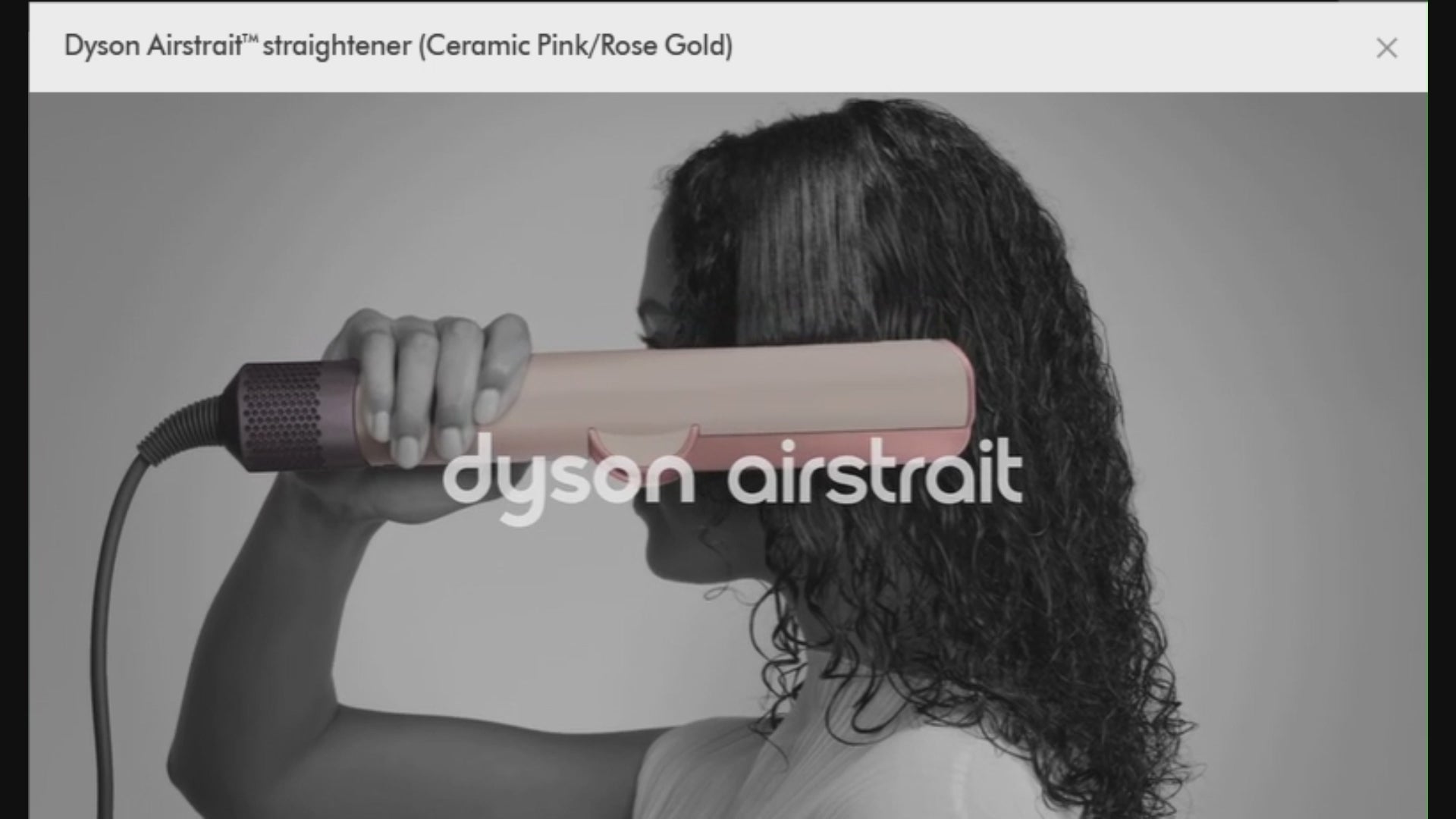 Dyson Airstrait™ straightener (Ceramic Pink/Rose Gold)