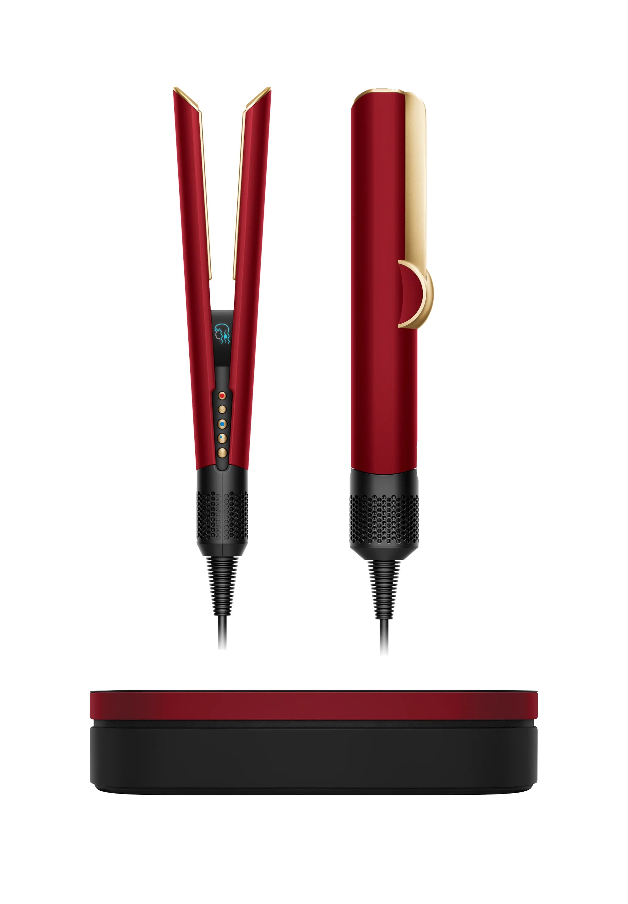 Dyson AIRSTRAIT™ - Hair Styling Tool - red velvet & gold